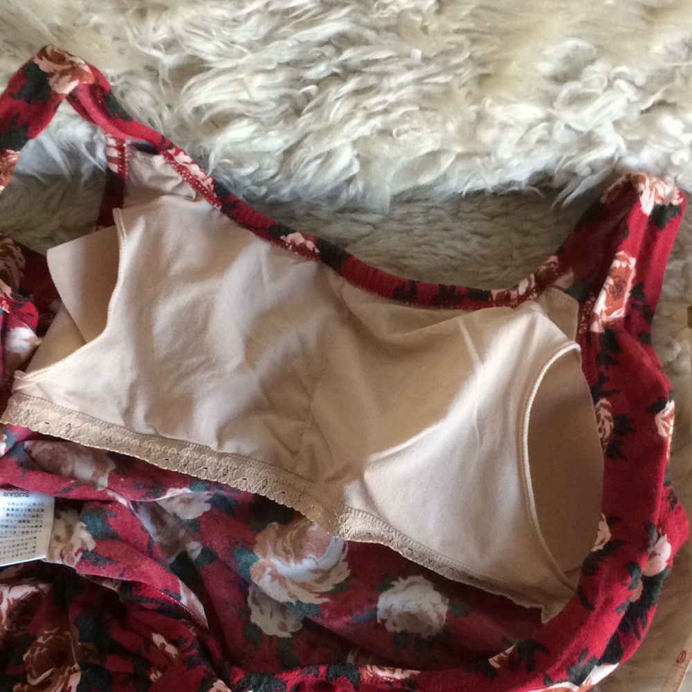 SUGAR Japanese vintage rose  print swim suit - Picture 7 of 7